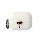 Karl Lagerfeld KLAP2RUNIKH AirPods Pro 2 cover white/white Silicone Karl Head 3D Karl Lagerfeld KLAP2RUNIKH AirPods Pro 2 cover white/white Silicone Karl Head 3D