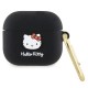 Hello Kitty Silicone 3D Kitty Head case for AirPods 3 - black