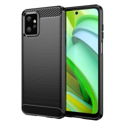 Carbon Case for Motorola Moto G Power 2023 flexible silicone carbon cover black Carbon Case for Motorola Moto G Power 2023 flexible silicone carbon cover black