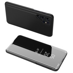 Clear View Case for Samsung S24 Ultra with flap - black Clear View Case for Samsung S24 Ultra with flap - black