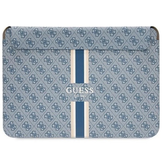 Guess 4G Printed Stripes cover for a 14" laptop - blue Guess 4G Printed Stripes cover for a 14" laptop - blue