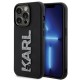 Karl Lagerfeld 3D Rubber Glitter Logo case for iPhone 15 Pro Max - black Karl Lagerfeld 3D Rubber Glitter Logo case for iPhone 15 Pro Max - black