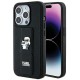 Karl Lagerfeld Gripstand Saffiano Karl&Choupette Pins case for iPhone 14 Pro Max - black Karl Lagerfeld Gripstand Saffiano Karl&Choupette Pins case for iPhone 14 Pro Max - black