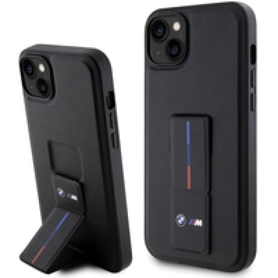 BMW Grip Stand Hot Stamp Case for iPhone 14 Plus / 15 Plus - Black BMW Grip Stand Hot Stamp Case for iPhone 14 Plus / 15 Plus - Black