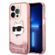 Karl Lagerfeld KLHCP14LLNCHCP iPhone 14 Pro 6.1" pink/pink hardcase Glitter Choupette Head Karl Lagerfeld KLHCP14LLNCHCP iPhone 14 Pro 6.1" pink/pink hardcase Glitter Choupette Head