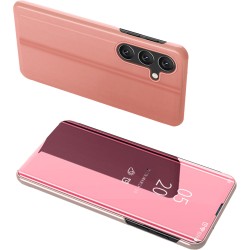 Clear View Case cover for Samsung Galaxy A24 4G cover with a flap pink Clear View Case cover for Samsung Galaxy A24 4G cover with a flap pink
