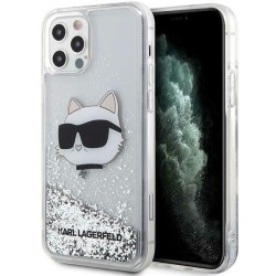 Karl Lagerfeld KLHCP12MLNHCCS iPhone 12/ 12 Pro 6.1" silver/silver hardcase Glitter Choupette Head Karl Lagerfeld KLHCP12MLNHCCS iPhone 12/ 12 Pro 6.1" silver/silver hardcase Glitter Choupette Head