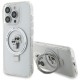 Karl Lagerfeld Ring Stand Karl&amp;Choupette MagSafe case for iPhone 13 Pro Max - white