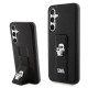 Karl Lagerfeld Gripstand Saffiano Karl&Choupette Pins case for Samsung Galaxy S23 FE - black Karl Lagerfeld Gripstand Saffiano Karl&Choupette Pins case for Samsung Galaxy S23 FE - black