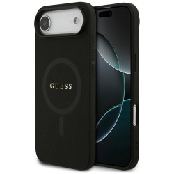 Guess Saffiano Classic Logo MagSafe case for iPhone Air - black Guess Saffiano Classic Logo MagSafe case for iPhone Air - black