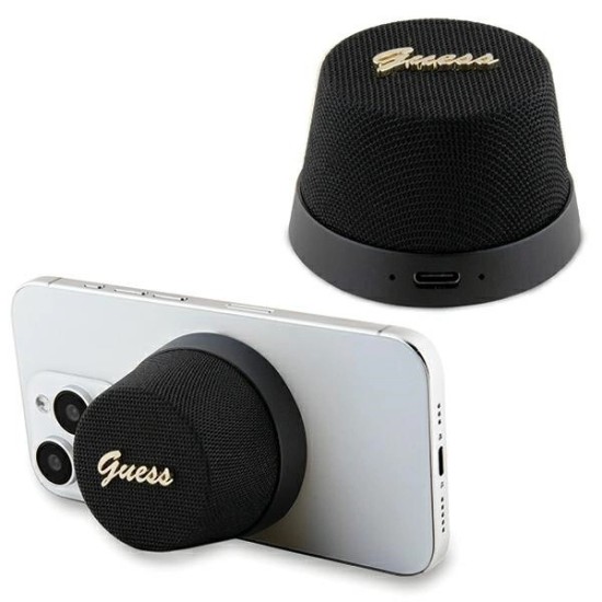 Guess Magnetic Script Metal Bluetooth speaker - black Guess Magnetic Script Metal Bluetooth speaker - black