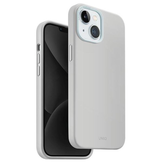Uniq Lino Hue Magclick Charging case for iPhone 15 - light gray Uniq Lino Hue Magclick Charging case for iPhone 15 - light gray