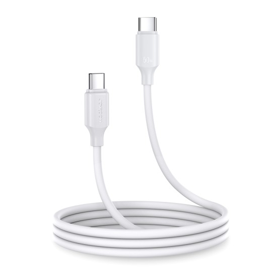 JOYROOM USB-C TO USB-C CABLE LONG-LASTING SERIES 1M 60W WHITE S-A9