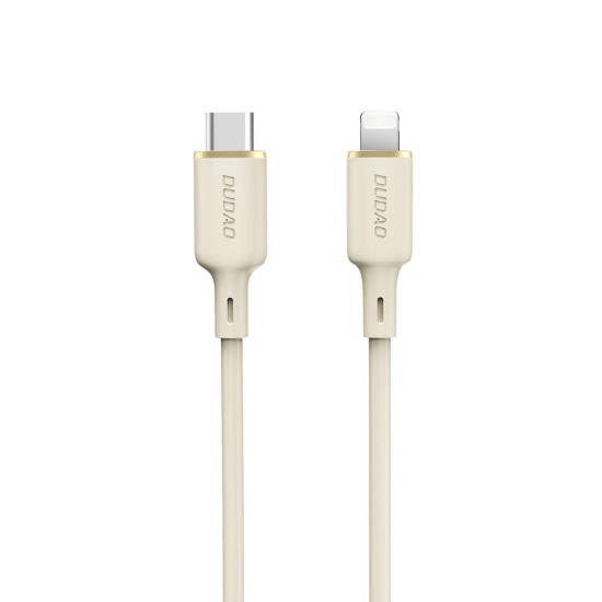 Dudao L7SCL USB-C - Lightning 30W 2m cable - beige Dudao L7SCL USB-C - Lightning 30W 2m cable - beige