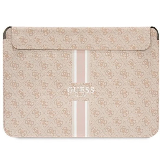 Guess 4G Printed Stripes cover for a 14" laptop - pink Guess 4G Printed Stripes cover for a 14" laptop - pink
