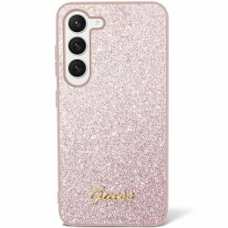 Guess Glitter Script Case for Samsung Galaxy S24 - Pink