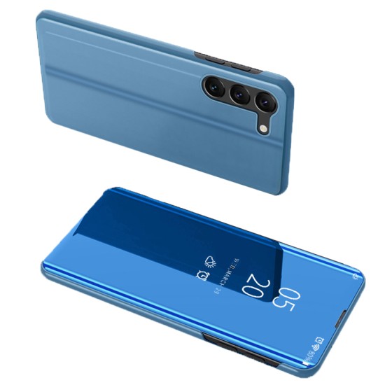 Clear View Case cover for Samsung Galaxy S23+ flip cover blue Clear View Case cover for Samsung Galaxy S23+ flip cover blue