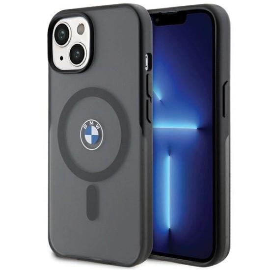 BMW IML Signature MagSafe case for iPhone 15 Plus / 14 Plus - black BMW IML Signature MagSafe case for iPhone 15 Plus / 14 Plus - black