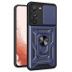 Hybrid Armor Camshield case for Samsung Galaxy S23+ armored case with camera cover blue Hybrid Armor Camshield case for Samsung Galaxy S23+ armored case with camera cover blue