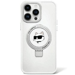 Karl Lagerfeld KLHMP15LHMRSCHH iPhone 15 Pro 6.1" white/white hardcase Ring Stand Choupette Head MagSafe