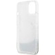 Guess Liquid Glitter Marble case for iPhone 14 - white Guess Liquid Glitter Marble case for iPhone 14 - white