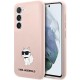 Karl Lagerfeld KLHCS23MSNCHBCP S23+ S916 hardcase pink/pink Silicone Choupette Karl Lagerfeld KLHCS23MSNCHBCP S23+ S916 hardcase pink/pink Silicone Choupette