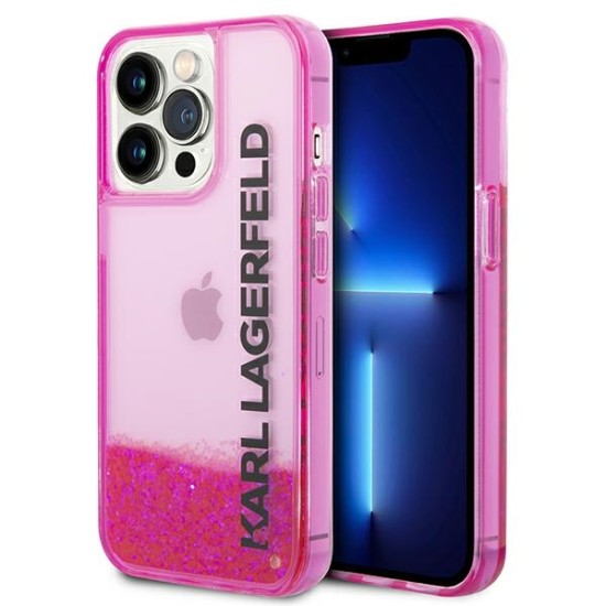 Karl Lagerfeld KLHCP14XLCKVF iPhone 14 Pro Max 6.7 "pink / pink hardcase Liquid Glitter Elong Karl Lagerfeld KLHCP14XLCKVF iPhone 14 Pro Max 6.7 "pink / pink hardcase Liquid Glitter Elong