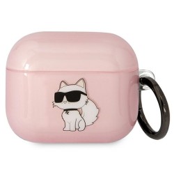 Karl Lagerfeld KLA3HNCHTCP Airpods 3 cover pink/pink Ikonik Choupette Karl Lagerfeld KLA3HNCHTCP Airpods 3 cover pink/pink Ikonik Choupette