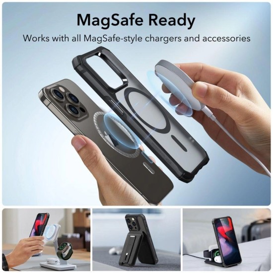 ESR AIR ARMOR HALOLOCK MAGSAFE IPHONE 15 PRO FROSTED BLACK ESR AIR ARMOR HALOLOCK MAGSAFE IPHONE 15 PRO FROSTED BLACK
