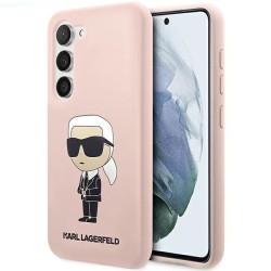 Karl Lagerfeld KLHCS23SSNIKBCP S23 S911 hardcase pink/pink Silicone Ikonik Karl Lagerfeld KLHCS23SSNIKBCP S23 S911 hardcase pink/pink Silicone Ikonik