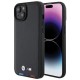 BMW BMHCP15M22PTDK iPhone 15 Plus 6.7" black/black Leather Stamp Tricolor