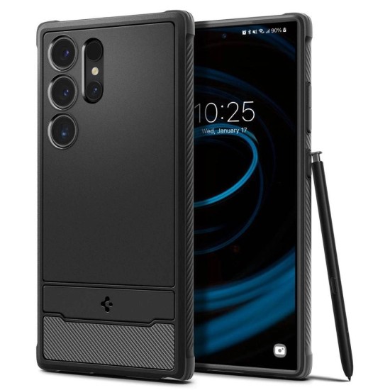 Spigen Rugged Armor Case for Samsung Galaxy S24 Ultra - Matte Black Spigen Rugged Armor Case for Samsung Galaxy S24 Ultra - Matte Black