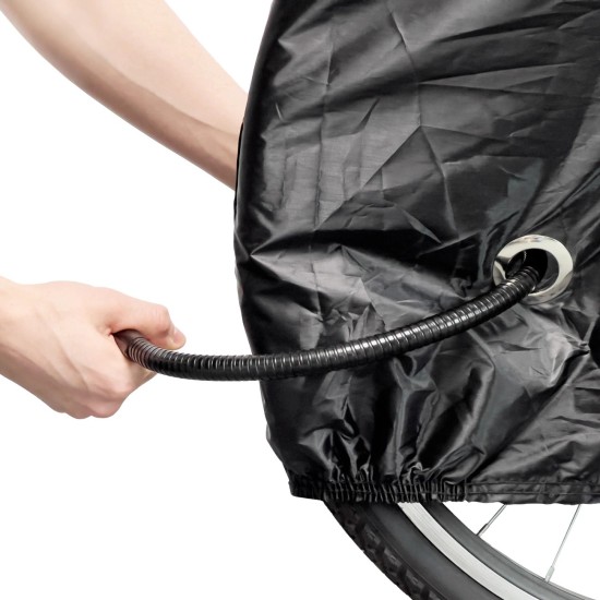 Waterproof bike cover size L - black Waterproof bike cover size L - black