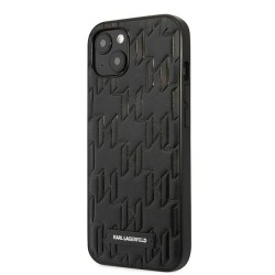 Karl Lagerfeld KLHCP13SMNMP1K iPhone 13 mini 5,4 "hardcase black / black Monogram Plaque Karl Lagerfeld KLHCP13SMNMP1K iPhone 13 mini 5,4 "hardcase black / black Monogram Plaque