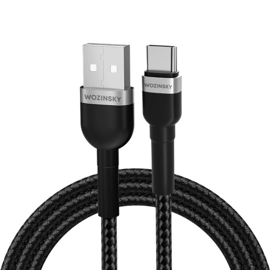 Wozinsky WNBAC2 USB-A / USB-C 2.4A cable 2 m - black Wozinsky WNBAC2 USB-A / USB-C 2.4A cable 2 m - black