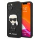 Karl Lagerfeld Saffiano Ikonik Karl's Patch Case for iPhone 13 mini - Black Karl Lagerfeld Saffiano Ikonik Karl's Patch Case for iPhone 13 mini - Black
