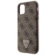 Guess GUHCN61P4TDSCPW Case for iPhone 11 / Xr - Brown Crossbody 4G Metal Logo Guess GUHCN61P4TDSCPW Case for iPhone 11 / Xr - Brown Crossbody 4G Metal Logo