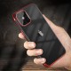Clear Color case TPU gel cover with a metallic frame for Samsung Galaxy A13 5G red
