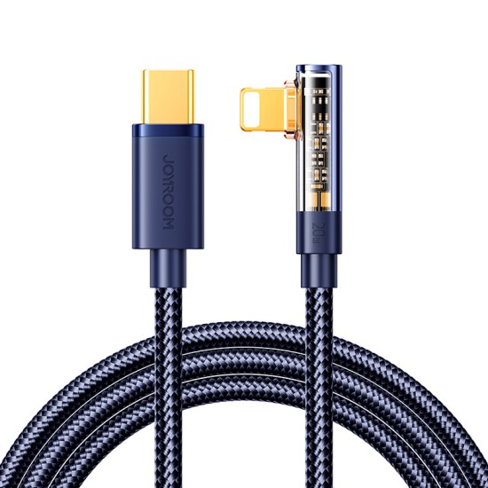 Joyroom Gaming Cable S-CL020A6 Lightning (angled) / USB-C (straight) 20W 1.2 m - blue Joyroom Gaming Cable S-CL020A6 Lightning (angled) / USB-C (straight) 20W 1.2 m - blue