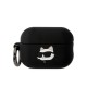 Karl Lagerfeld KLAP2RUNCHK AirPods Pro 2 cover black/black Silicone Choupette Head 3D Karl Lagerfeld KLAP2RUNCHK AirPods Pro 2 cover black/black Silicone Choupette Head 3D