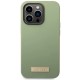 Guess Silicone Logo Plate MagSafe case for iPhone 14 Pro Max - green