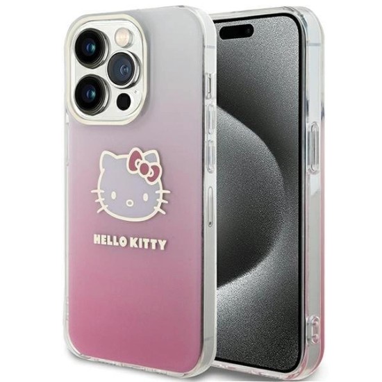 Hello Kitty IML Gradient Electrop Kitty Head case for iPhone 14 Pro - pink Hello Kitty IML Gradient Electrop Kitty Head case for iPhone 14 Pro - pink