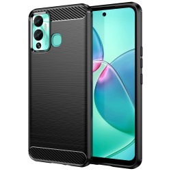 Carbon Case case for Infinix Hot 12 Play NFC / Hot 12 Play flexible silicone carbon cover black Carbon Case case for Infinix Hot 12 Play NFC / Hot 12 Play flexible silicone carbon cover black