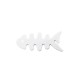 Fish-shaped headphone cable wrap - white Fish-shaped headphone cable wrap - white