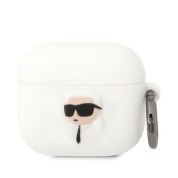 Karl Lagerfeld KLA3RUNIKH AirPods 3 cover white/white Silicone Karl Head 3D Karl Lagerfeld KLA3RUNIKH AirPods 3 cover white/white Silicone Karl Head 3D