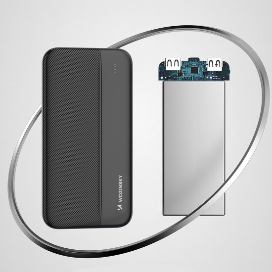 Wozinsky powerbank Li-Po 10000mAh 2 x USB black (WPBBK1) Wozinsky powerbank Li-Po 10000mAh 2 x USB black (WPBBK1)
