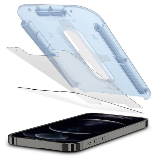 Spigen Glas.tR EZ Fit Tempered Glass for iPhone 12 / iPhone 12 Pro - 2 pcs. Spigen Glas.tR EZ Fit Tempered Glass for iPhone 12 / iPhone 12 Pro - 2 pcs.