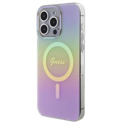 Guess IML Iridescent MagSafe case for iPhone 15 Pro - pink