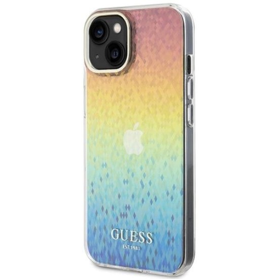 Guess IML Faceted Mirror Disco Iridescent case for iPhone 15 - multicolored Guess IML Faceted Mirror Disco Iridescent case for iPhone 15 - multicolored