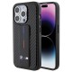 BMW Grip Stand Smooth & Carbon case for iPhone 15 Pro - black BMW Grip Stand Smooth & Carbon case for iPhone 15 Pro - black